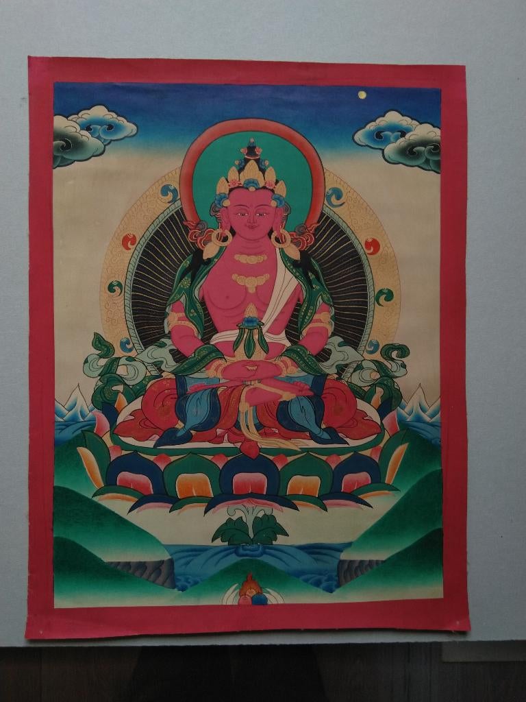 Thangka van Amitabha, Ophalen of Verzenden
