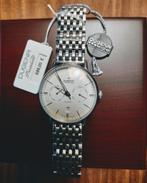 Dugena Festa Kalender automaat, nieuwstaat!, Overige merken, Staal, Staal, Polshorloge