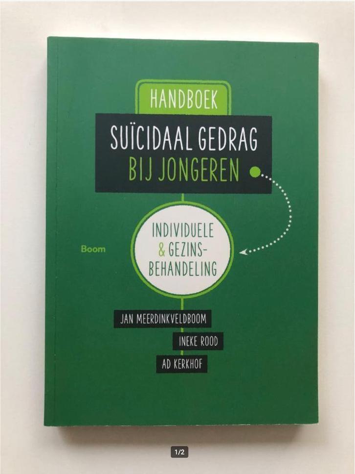 Handboek suïcidaal gedrag bij jongeren, Boeken, Psychologie, Zo goed als nieuw, Cognitieve psychologie, Verzenden