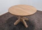 Nieuwe Ronde Eiken Tafel - Massief 120cm, Huis en Inrichting, 100 tot 150 cm, Nieuw, Ophalen of Verzenden, Vier personen
