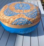 Bamboe opbergdoos / sieradenkistje handbeschilderd nieuw, Huis en Inrichting, Woonaccessoires | Schalen en Manden, Ophalen of Verzenden