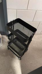 IKEA Raskog trolley zwart, Ophalen of Verzenden, Gebruikt