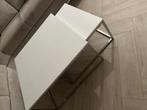 Mooie witte salon tafel - tweedelig, Ophalen, Gebruikt, 100 tot 150 cm, 50 tot 100 cm
