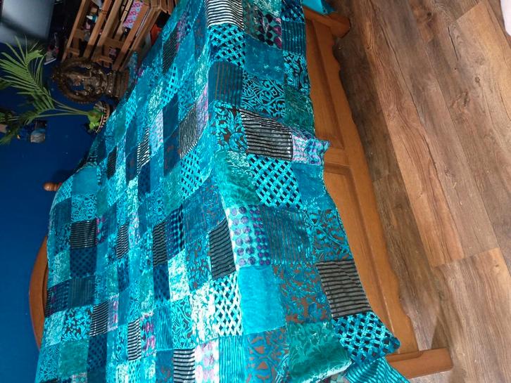 Oosters sprei/deken NIEUW, Huis en Inrichting, Slaapkamer | Beddengoed, Nieuw, Tweepersoons, Blauw, Ophalen of Verzenden