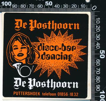 Sticker: Disco Bar Dancing De Posthoorn - Puttershoek beschikbaar voor biedingen
