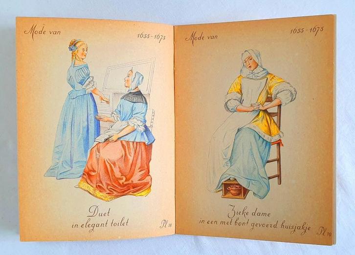 17e eeuwse kledij, MODESPIEGELTJE van J. der Kinderen-Besier, Boeken, Mode, Zo goed als nieuw, Mode algemeen, Verzenden