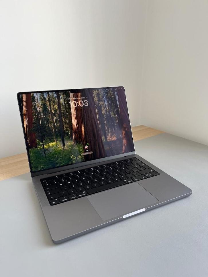 MacBook Pro 2021 14" M1 PRO / 32GB / 512GB SSD / Space Grey, Computers en Software, Apple Macbooks, Zo goed als nieuw, MacBook Pro