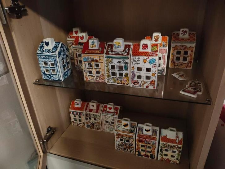 Blond Amsterdam huisjes, Huis en Inrichting, Woonaccessoires | Wandplanken en Boekenplanken, Zo goed als nieuw, Ophalen