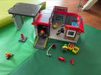 Playmobil 71193 brandweerkazerne met brandweermotor, Kinderen en Baby's, Speelgoed | Playmobil, Ophalen, Gebruikt, Complete set