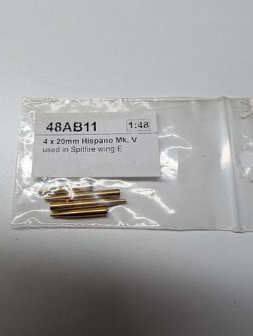 RB MODEL 48AB11 4X20MM HISPANO CANNONS SPITFIRE MK.V beschikbaar voor biedingen