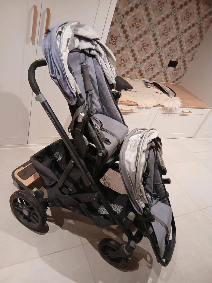 Uppababy Vista Duo kinderwagen compleet tweeling, Kinderen en Baby's, Buggy's, Gebruikt, Ophalen