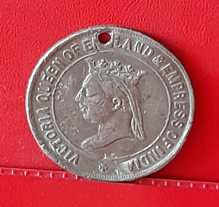 penning Queen Victoria 1887 jubilee medal, Postzegels en Munten, Penningen en Medailles, Overige materialen, Buitenland, Ophalen of Verzenden