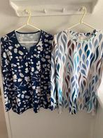 2 leuke blousjes/shirts mt L, 1x gedragen, Ophalen, Zo goed als nieuw, Maat 42/44 (L)