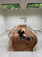 UNIEKE SUAR BOOG TAFEL WATERVAL TAFEL BOOMSTAM TAFELS, Eikenhout, Ophalen of Verzenden, Vijf personen of meer, Rechthoekig