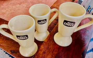 3 Nostalgische Micro Choco Bekers beschikbaar voor biedingen
