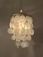 Sale ! Capiz hanglamp parelmoer van 139,- nu 69,- goud frame, Baak, Ophalen of Verzenden, Baak, Baak