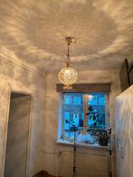 Vintage Messing Hanglamp met Swarovski Kristallen, Huis en Inrichting, Ophalen, Gebruikt, Metaal