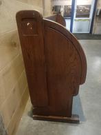 Kerkbank eiken hout 307cm, Antiek en Kunst, Ophalen of Verzenden