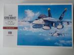 Hasegawa 1/48 F/A-18F Super Hornet, Hasegawa, Ophalen of Verzenden, Zo goed als nieuw, Groter dan 1:72