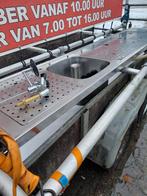 Rvs biertab lekblad 250cm breed, Huis en Inrichting, Barren, Ophalen