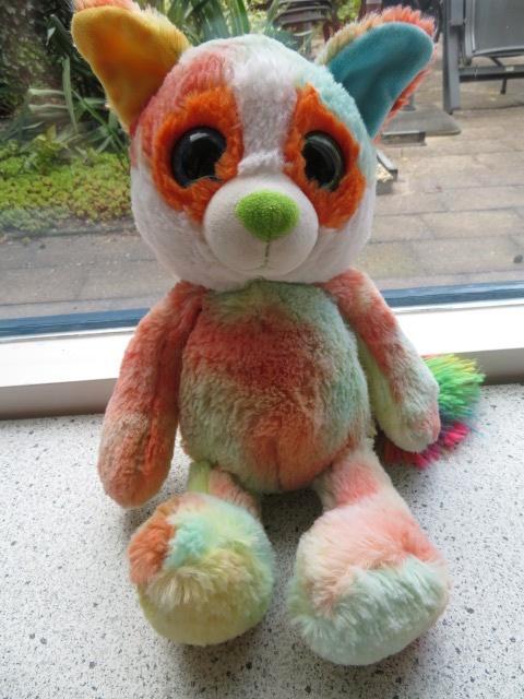 Vos merk Sunkid van Action met groen en blauw oog, Kinderen en Baby's, Speelgoed | Knuffels en Pluche, Zo goed als nieuw, Overige typen