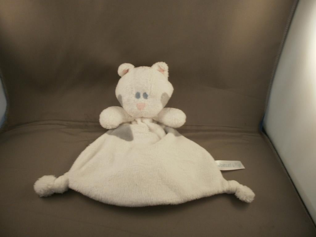 woezel en pip buurt poes tut doekje wit velours grijs roze, Kinderen en Baby's, Speelgoed | Knuffels en Pluche, Ophalen of Verzenden