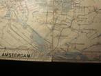 Waterkaart Noord-Holland 1934, Gelezen, Ophalen of Verzenden