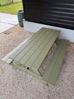 Aluminium Picknickbank Rietgroen 200x160x75cm, Ophalen, DWARS, Rechthoekig, DWARS