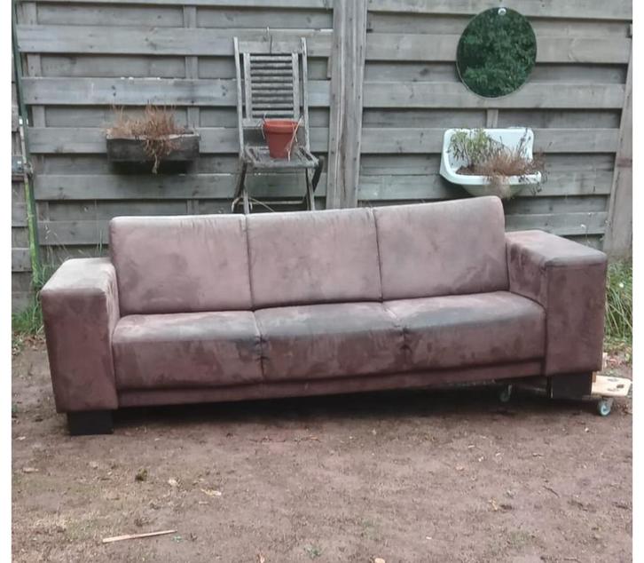 Gratis op te halen: comfortabele 3-zits bank, Huis en Inrichting, Banken | Bankstellen, Gebruikt, Tweepersoons, 75 tot 100 cm