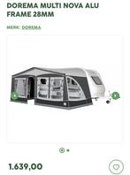 Dorema voortent met luifel maat11 XL 270 diep plus extras, Caravans en Kamperen, Voortenten en Luifels, Ophalen, Zo goed als nieuw