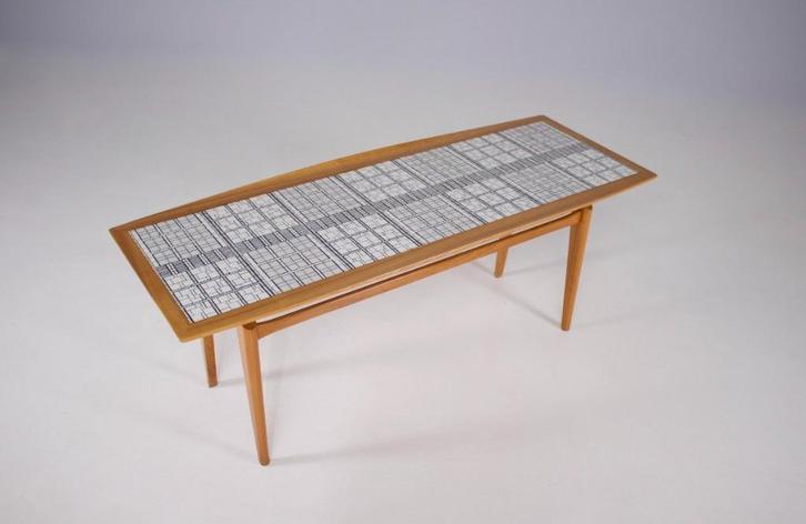 Vintage salontafel tafel coffeetable, Huis en Inrichting, Tafels | Salontafels, Zo goed als nieuw, Minder dan 50 cm, 50 tot 100 cm