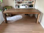 Houten (volhout) eettafel 98x217,5cm, Huis en Inrichting, Tafels | Eettafels, Ophalen, Gebruikt, 200 cm of meer, 50 tot 100 cm