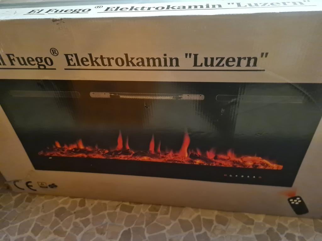 El Fuego Luzern sfeerhaard, Ophalen of Verzenden, Nieuw, Inbouwhaard, Elektrische haard