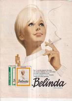 Retro reclame 1972 Belinda sigaretten blondig van smaak, Overige typen, Ophalen of Verzenden