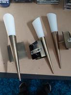 3x Kwantum Toorts Sconce Bronzen Wandlampen, Ophalen of Verzenden, Gebruikt, Glas, Modern