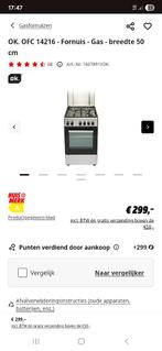 Gasfornuis, Ophalen, Gebruikt, 4 kookzones, Gas