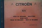 CITROËN GS ONDERDELEN-WERKPLAATSBOEK uit 1970, Verzenden