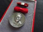 DDR Fritz Heckert Medaille FDGB  zilver 900, Ophalen of Verzenden