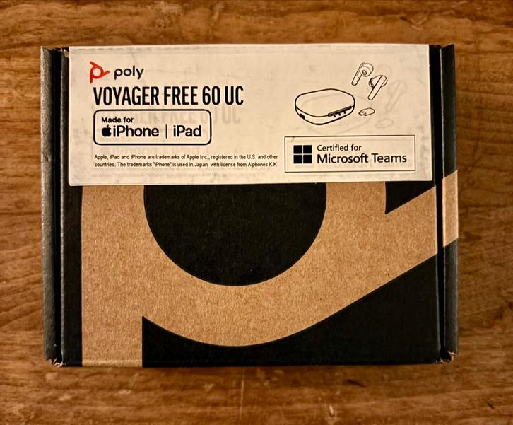 Poly Voyager FREE 60 UC + USB-C dongle (gloednieuw), Telecommunicatie, Mobiele telefoons | Oordopjes, Zo goed als nieuw, Bluetooth