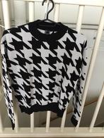 Trui longsleeve zwart wit pied de poule Amy & Ivy maat M, Kleding | Dames, Truien en Vesten, Maat 38/40 (M), Zwart, Ophalen of Verzenden