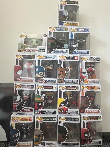 Complete Funko Pop collectie (20 stuks) beschikbaar voor biedingen