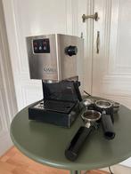 Gaggia Classic 2016 Espresso Machine, Afneembaar waterreservoir, Gebruikt, Espresso apparaat, Gemalen koffie