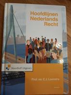 Hoofdlijnen Nederlands Recht 11e druk, Boeken, Studieboeken en Cursussen, Gelezen, Prof.Mr.C.J. Loonstra, Ophalen of Verzenden