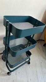 Ikea rolkast blauw, Ophalen, Minder dan 50 cm, Zo goed als nieuw, 3 of 4 laden