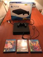 PS4 met alle kabels, 1 controller en 3 spellen., Spelcomputers en Games, Spelcomputers | Sony PlayStation 4, Ophalen, Met 1 controller