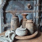 Landelijke sfeerset, houten schaal, chapatiscjaal, nepal, Huis en Inrichting, Landelijk by Suus, Schaal, Rond, Nieuw