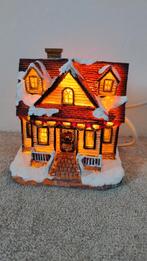 Kerstdorp kersthuisje met verlichting, Ophalen