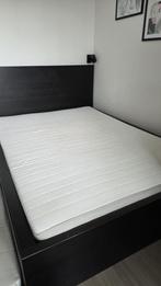 IKEA MALM bed zwart 160 x 200 cm, Ophalen, Zwart, Tweepersoons, Zo goed als nieuw
