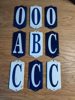 Emaille huisnummers / cijfers, Antiek en Kunst, Ophalen of Verzenden