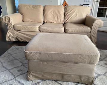 IKEA Ektorp 3-zit bank met hocker GRATIS! - afbeelding 3